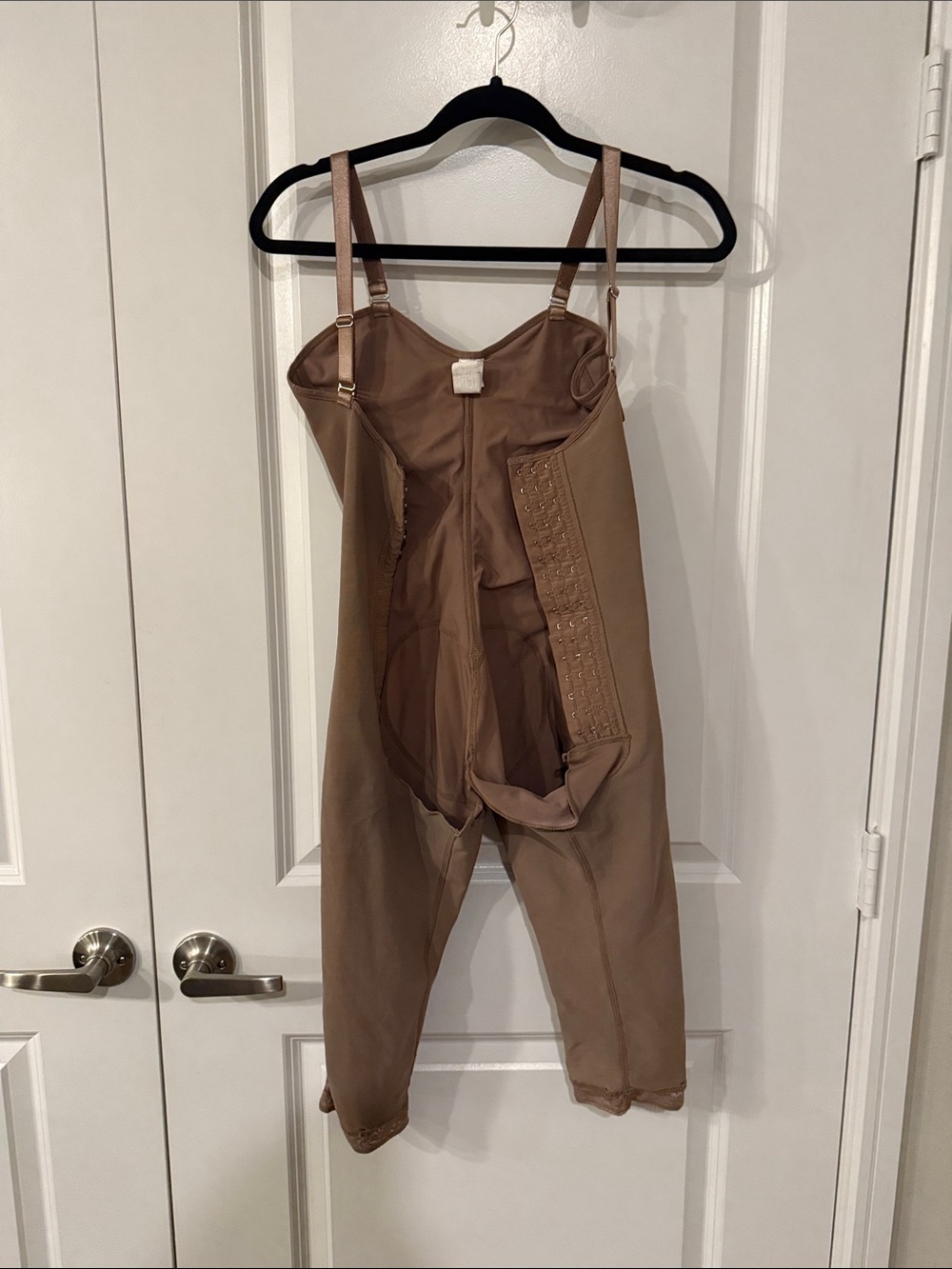 Shapewear Compression Bodysuit Jumpsuit in Taupe